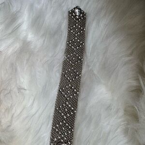 Elegant Silver Mesh Bracelet